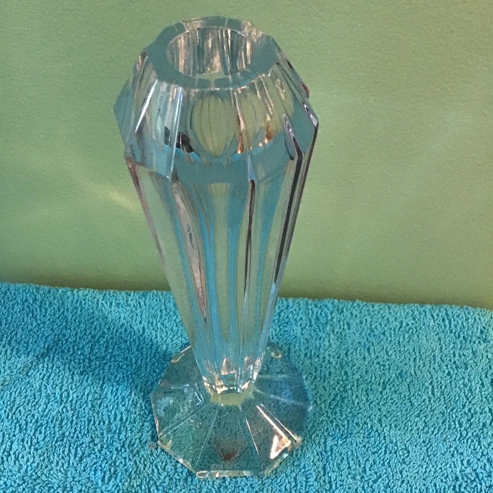 Vintage Orrefors Sigma Bud Vase 5100/03 Crystal Martti Rytkonen Made Germany